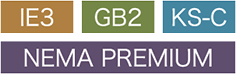 IE3 GB2 KS-C NEMA PREMIUM