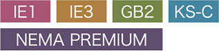 IE1 IE3 GB2 KS-C NEMA PREMIUM